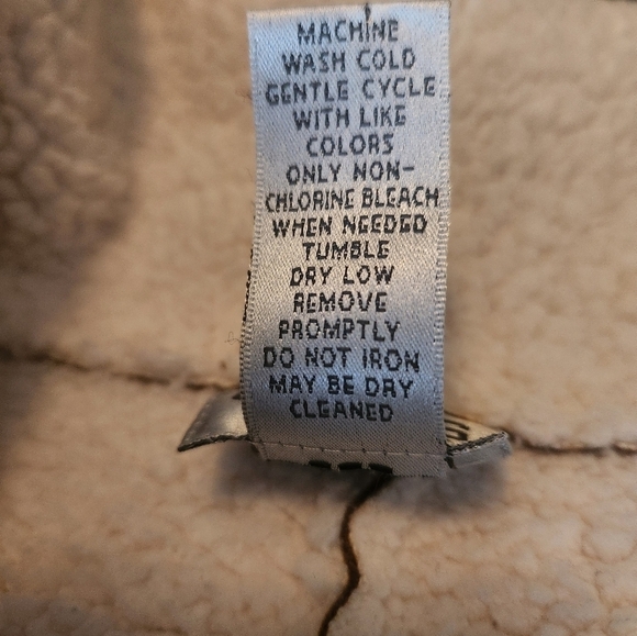 Chico’s Faux Suede Sherpa Jacket Sz. 3 (XL/16) - Picture 6 of 8